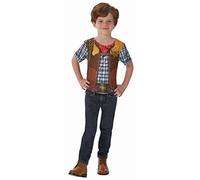 Rubie'S-Disfraz Oficial - Camiseta de Rubie'S- Sublimation Cowboy Boy - Talla L- I-630863L