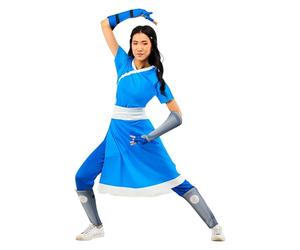 Rubies Disfraz oficial de Avatar The Last Airbender Katara con vestido adjunto, disfraz para adultos, talla S UK 10-12