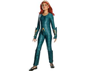 Rubie's Disfraz oficial de DC Aquaman The Movie, Mera Girls Deluxe - Pequeña edad 3-4 años, multicolor, small (641366_S)