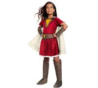 Rubies Disfraz oficial de DC Comic Shazam. Película, Mary Superhero para niños, talla grande de 8 a 10 años, Día Mundial del Libro