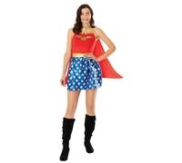 Rubies Disfraz oficial de DC Justice League Movie Wonder Woman para adultos, disfraz de superhéroe, talla S UK 8-10 Halloween