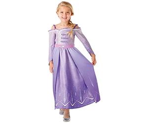 Rubies - Disfraz oficial de Disney Frozen 2, Elsa Deluxe Prólogo, disfraz infantil, talla 9-10