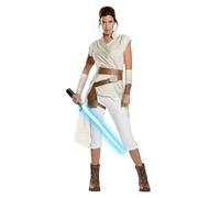 Rubies - Disfraz Oficial de Disney Star Wars EP 9, Rey Deluxe, para Adultos, Multicolor, Talla M