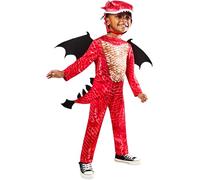 Rubies Disfraz oficial de dragón rojo, talla 3-4 años, Halloween