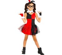 Rubies Disfraz oficial de Harley Quinn de DC Villain para niños, vestido tutú, talla pequeña para niños de 3 a 4 años, Halloween