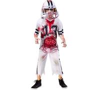 Rubies Disfraz oficial de jugador de fútbol americano zombi para niños, talla S para Halloween