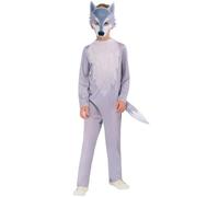 Rubies Disfraz oficial de lobo para niños, talla 9-10 años