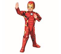 Rubies Disfraz oficial de Marvel Avengers Iron Man Deluxe para niños, de 3 a 4 años, (702035), Día Mundial del Libro, Halloween, Halloween