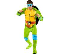 Disfraz de lujo de Leonardo de TMNT para hombre, talla grande