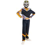 Rubies Disfraz oficial de Power Rangers Cosmic Fury Black Ranger, disfraz para niños, talla de 9 a 10 años