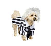 Rubie's Disfraz Oficial de Rubie s Beetlejuice de Halloween para Perro de Mascota Talla L, Negro, L Reino Unido