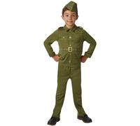 Rubie's - Disfraz oficial de soldado de la Segunda Guerra Mundial para niños, talla mediana
