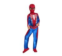 Rubies Disfraz oficial de Spiderman Miles Morales Gamerverse de Disney, disfraz de superhéroe para niños, talla de 7 a 8 años