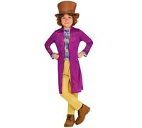 Rubies Disfraz oficial de Warner Brothers Willy Wonka para niños, talla de 7 a 8 años
