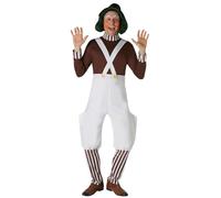 Rubies Disfraz oficial de Willy Wonka y The Chocolate Factory Oompa Loompa para adultos (talla pequeña) para Halloween