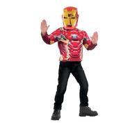 Rubies - Disfraz oficial para niño superhéroe Marvel a elegir: Hulk, Black Panter, Spiderman, un top clásico impreso + máscara de plástico, talla única 5-8 años