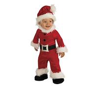 Rubies Disfraz Papá Noel para bebé, Traje, cinturón, gorro y patucos, Oficial Rubies para Navidad, Fiestas, Eventos Navideños, Carnaval