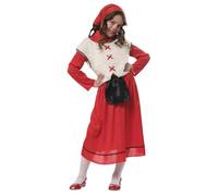 Rubies Disfraz Pastora para niñas, Camisa con chaleco, falda, delantal y pañuelo, Oficial Navidad, Fiestas navideñas, Festivales escolares, Carnaval y Cosplay