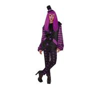 Rubies Disfraz Payasa Malvada para Mujeres, Adulto, Camisa y pantalón con Mini Sombrero, Oficial Rubies, para Halloween, Carnaval y cumpleaños