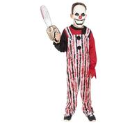 Rubies Disfraz Payaso Chiflado para niños y niñas, Mono con camiseta y máscara, Licencia Oficial para Disfraz Halloween niño, Disfraz Halloween niña, Fiestas, Cosplay