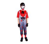 Rubies Disfraz Payaso Villano con sonido para niños, Jumpsuit, guantes, nariz y calcetines, Oficial halloween, carnaval, cumpleaños y fiestas