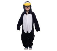 Rubies Disfraz Pingüino para niños y niñas, Jumpsuit con capucha, Oficial Carnaval, Navidad, Halloween y cumpleaños