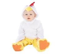 Rubies DISFRAZ POLLITO INFANTIL para niño de 18 a 24 meses, pelele con gorro para Carnaval, Navidad, Fiestas y Cosplay