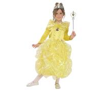 Rubies DISFRAZ PRINCESA PARAISO AMARILLO INFANTIL para niña, talla S, vestido, tiara, varita, para Carnaval, Navidad, Fiestas y Cosplay