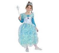 Rubies DISFRAZ PRINCESA PARAISO AZUL INFANTIL para niña, talla S, vestido, tiara, varita, para Carnaval, Navidad, Fiestas y Cosplay
