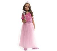 Rubies Disfraz Princesa Prometida para niñas, Vestido con tiara y varita, Licencia Oficial para Carnaval, Cumpleaños, Navidad, Fiestas