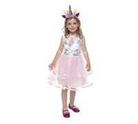 Rubies Disfraz Princesa Unicornio para niñas, Vestido unicornio rosa y diadema, Oficial Princesa Unicorn Bride Carnaval, Cumpleaños, regalos, Navidad