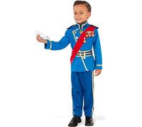 Rubies Disfraz Principe Real para niños y niñas, Chaqueta con pantalón y cinturón, Licencia Oficial, Azul Rey para Fiestas, Cumpleaños, Carnaval