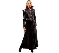 Rubies Disfraz Rhaenyra Targaryen para mujer, Top de terciopelo con hombreras y falda, Licencia Oficial Juego de Trinos para Carnaval, Halloween, cosplay y fiestas