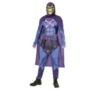 Rubies Disfraz Skeletor Deluxe para adulto, Jumpsuit impreso digitalmente, capa y máscara, Oficial Masters Of The Univers para Carnaval, Halloween, Navidad y cumpleaños
