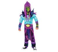 Rubies Disfraz Skeletor Deluxe para niños, Jumpsuit con detalles en EVA y máscara, Oficial Mattel, Masters of the Universe para Carnaval, Halloween, Navidad y cumpleaños