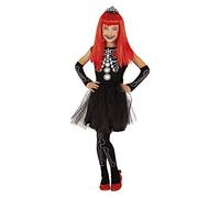 Rubies Disfraz Skelita Tiffany Tutuween para niñas, Vestido con falda tutu, mitones, medias y tiara, Licencia Oficial, Esqueleto, Skelita para Halloween, Carnaval y Fiestas