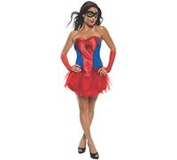 Rubies Disfraz Spidergirl para mujer, Vestido con falda tutu, accesorios para los brazos y antifaz, Oficial Marvel para Carnaval, Navidad, Cumpleaños, Fiestas y Halloween
