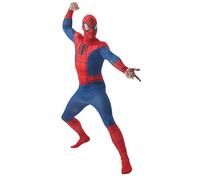 Rubies Disfraz Spiderman Deluxe para adultos, Jumpsuit impreso y máscara, Licencia Oficial Marvel para fiestas, cosplay, despedidas de soltero y Carnaval