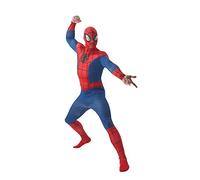 Rubies Disfraz Spiderman Deluxe para adultos, Jumpsuit impreso y máscara, Licencia Oficial Marvel para fiestas, cosplay, despedidas de soltero y Carnaval