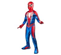 Rubies Disfraz Spiderman Gamer-Verse Premium para niños y niñas, Jumpsuit con cubrebotas, máscara de tela y guantes con tela de araña, Oficial Marvel para Carnaval, Halloween, Cumpleaños, Navidad