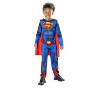 Rubies Disfraz Superman para niños, Jumpsuit impreso y capa, Oficial DC Comics para Halloween, Carnaval, Navidad y cumpleaños