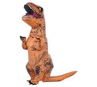 Rubies Disfraz T-Rex Hinchable para niños y niñas, Traje inflable, Talla única infantil, Oficial Jurassic World para Navidad, Carnaval, Halloween, Cumpleaños