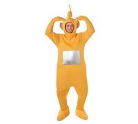 Rubies Disfraz Teletubbies Laa Laa Deluxe para adultos, Traje completo con cubrezapatos y gorro, Talla Estandar, Oficial Teletubbies para Carnaval, Halloween, Fiestas, Cumpleaños, Despedida