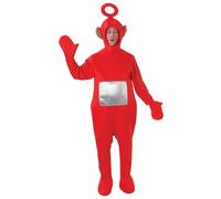 Rubies Disfraz Teletubbies Po Deluxe para adultos, Traje completo con cubrezapatos y gorro, Talla Estandar, Oficial Teletubbies para Carnaval, Halloween, Fiestas, Cumpleaños, Despedida