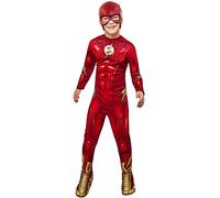 Rubies disfraz The Flash Classico para niño, Jumpsuit estampado con cubrebotas y antifaz, Oficial DC, para Carnaval, Navidad, Cumpleaños, Fiestas y Halloween