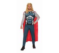 Rubies Disfraz Thor para adultos, hombres y mujeres, Jumpsuit impreso y capa, Talla M, Traje básico, Licencia Oficial Marvel para Carnaval, despedidas, cosplay y fiestas