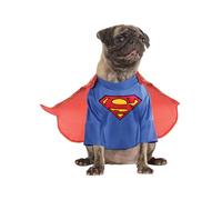 Rubie's Disfraz Unisex para Adultos, 580283 Oficial de Rubie s DC Comic Superman, Disfraz de superhéroe para Perro, Talla XXL, Multicolor, XXL