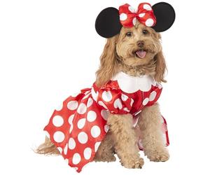 Rubie'S Disfraz Unisex para Adultos, Disney: Mickey & Friends Pet Costume, Minnie Mouse Party Goods, Minnie Mouse, S Neck 12 Girth 17 Back 11 US