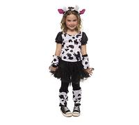 Rubies Disfraz Vaca Tutu para niñas, Vestido con tutu y cola, diadema, mitones, calentadores y medias, Original, Ideal para halloween, navidad, carnaval y cumpleaños.