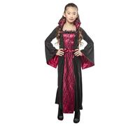 Rubies Disfraz Vampira Belladona para niñas, Vestido con mangas acampanadas, Licencia Oficial, Vampiresas, Dracula para Halloween, Fiestas, Cosplay y Carnaval